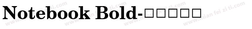 Notebook Bold字体转换